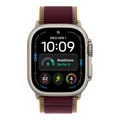 Умные часы Apple Watch Ultra 4 49 мм, корпус натуральный титан (Natural Titanium), ремешок Trail Loop бордовый (Burgundy) M/L