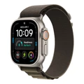 Умные часы Apple Watch Ultra 4 49 мм, корпус натуральный титан (Natural Titanium), ремешок Alpine Loop тёмно-оливковый (Dark Olive) L