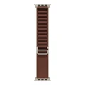 Умные часы Apple Watch Ultra 4 49 мм, корпус натуральный титан (Natural Titanium), ремешок Alpine Loop бордовый (Burgundy) L