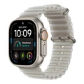 Умные часы Apple Watch Ultra 4 49 мм, корпус натуральный титан (Natural Titanium), ремешок Ocean Band полупрозрачный серый (Translucent Gray)