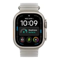 Умные часы Apple Watch Ultra 4 49 мм, корпус натуральный титан (Natural Titanium), ремешок Ocean Band полупрозрачный серый (Translucent Gray)