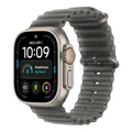Умные часы Apple Watch Ultra 4 49 мм, корпус натуральный титан (Natural Titanium), ремешок Ocean Band чёрный (Black)