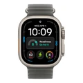 Умные часы Apple Watch Ultra 4 49 мм, корпус натуральный титан (Natural Titanium), ремешок Ocean Band чёрный (Black)